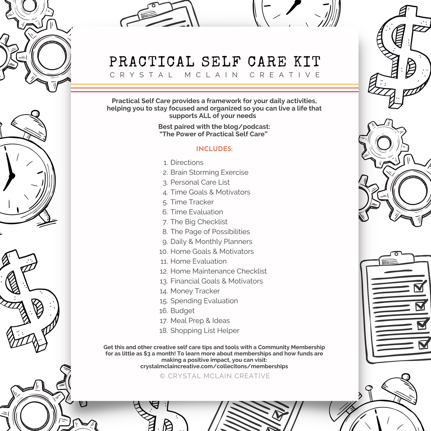 Practical Self Care Kit